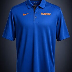 Nike Florida Gators Dri-Fit Polo Blue Orange Men’s Performance